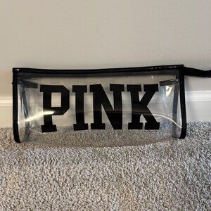 PINK Victoria's Secret Transparent Makeup Pouch